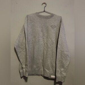 Gray Diamond Crewneck Sweater